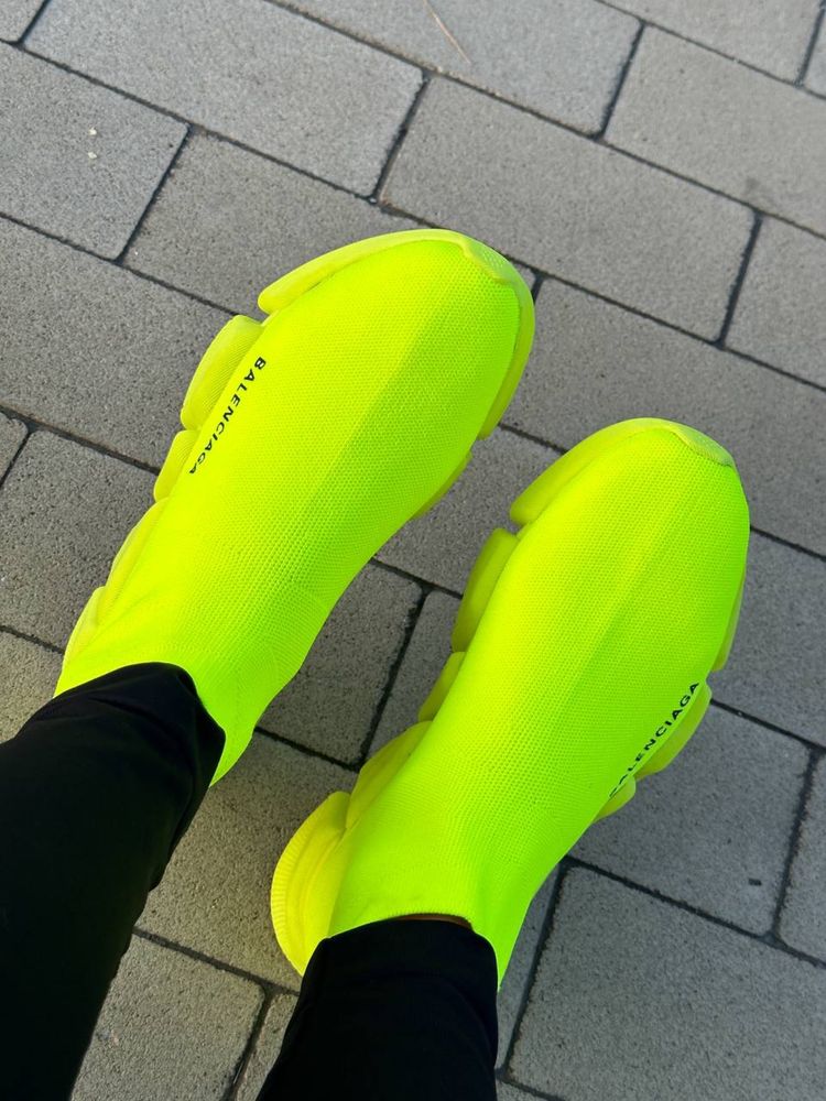 Sneakersy Balenciaga Speed Trainers 2.0 neon