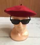 Piękny Damski Beret Fezko 100% Wełna Wool Rare Unikat Nowy !