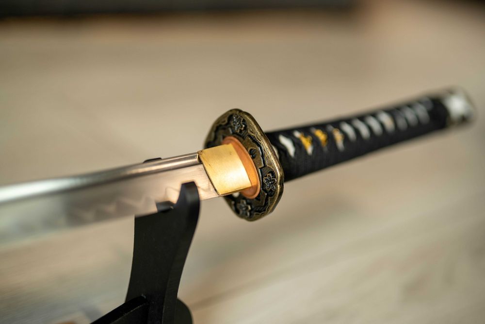 Miecz samurajski Japońska Katana Stal T10 Zbrocze-Piękna Saya 10/10