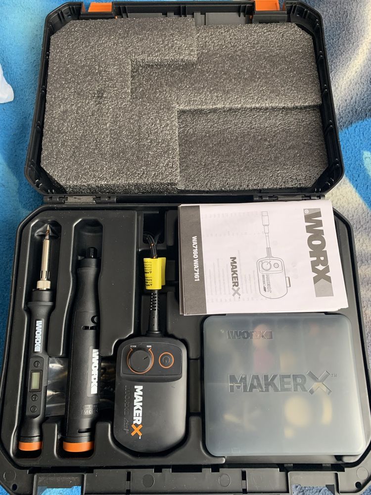 Комплект workX wx988 (пальник/выжигатель + шлифмашинка)