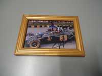 Foto em moldura 18cmx13cm de Ronnie Peterson e Emerson Fittipaldi