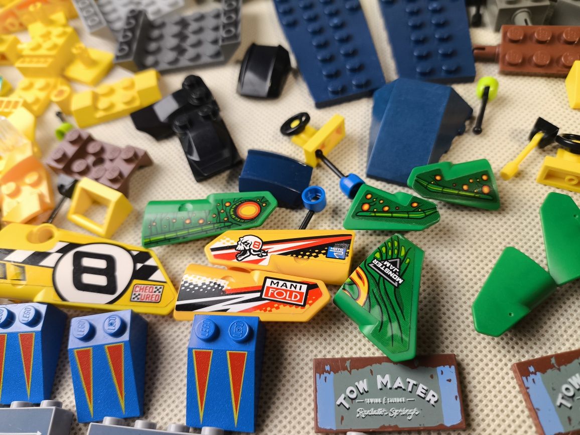 LEGO miks części - samochody pojazdy nadruki