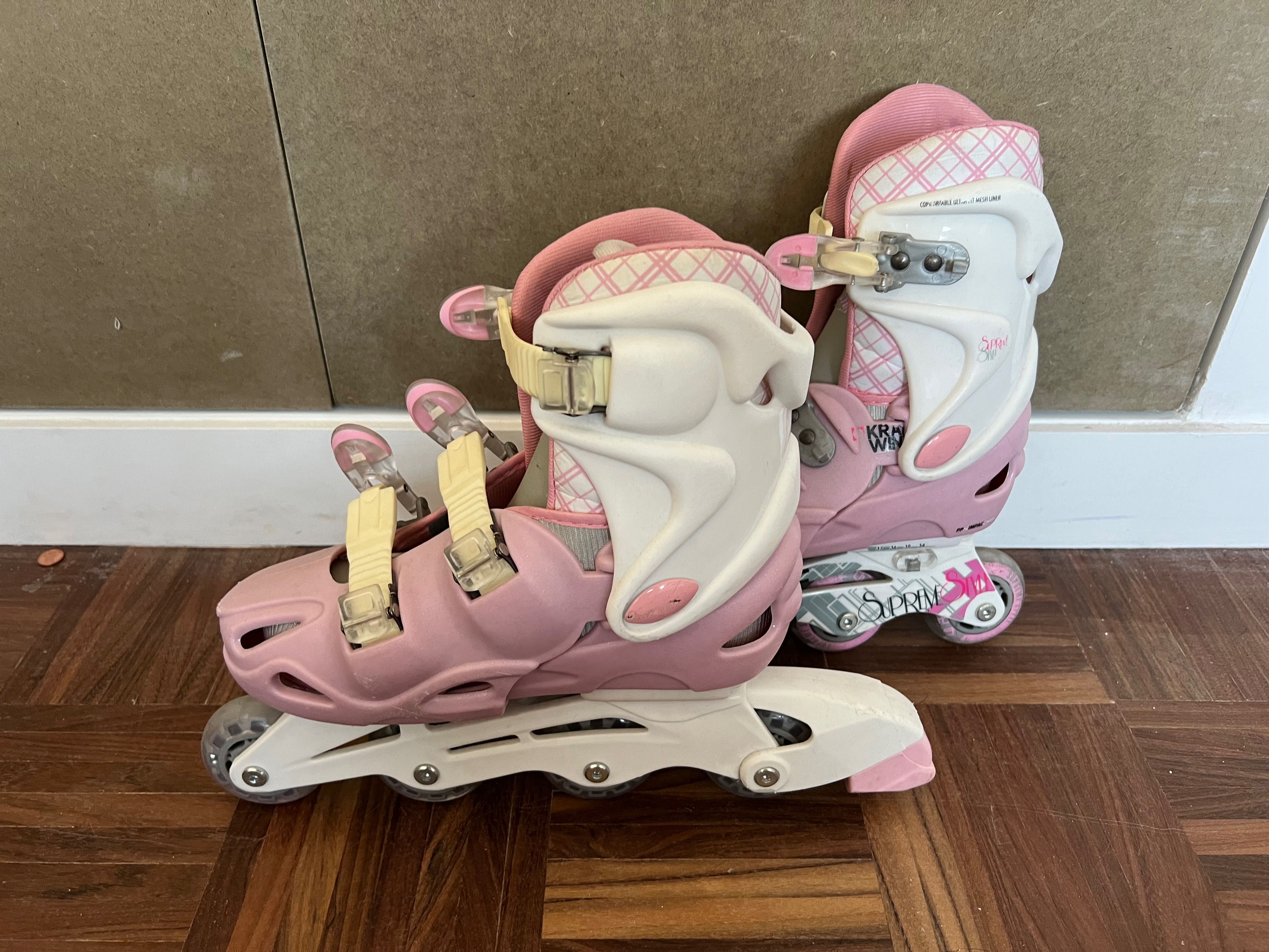 Patins em linha para menina