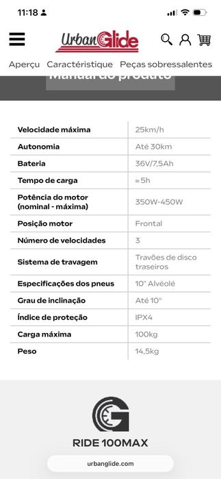 Trotinete - UrbanGlide Ride 100 Max
