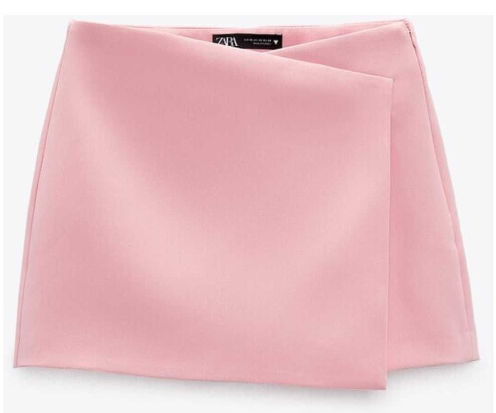 Розовая Юбка-шорты Zara