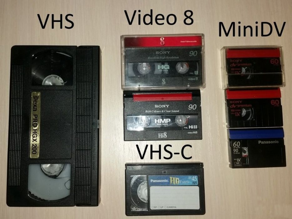 Якісна Оцифровка і обробка відео з касет VHS, HI-8,  Mini-DV в Full HD