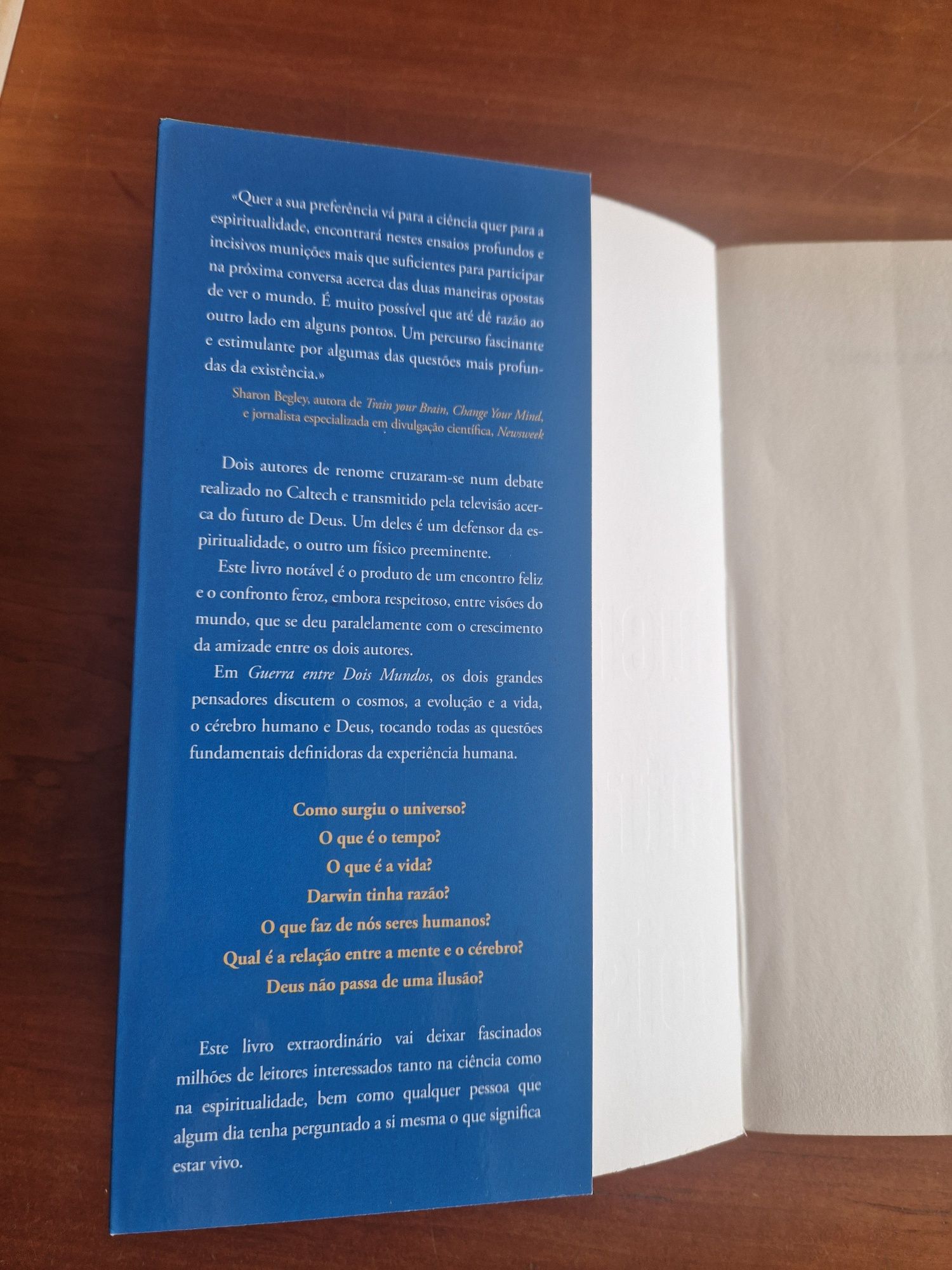 "Guerra entre Dois Mundos", de Deepak Chopra e Leonard Mlodinow