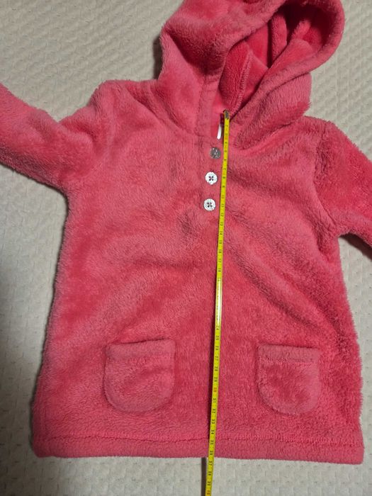 Bluza polarowa Carter’s z kapturek dziewczęca r. 24m.