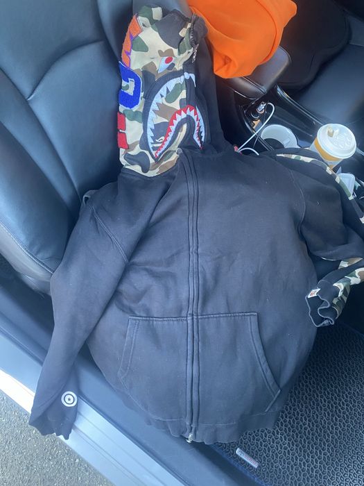 Толстовка чорна Bape XXL(s-m)