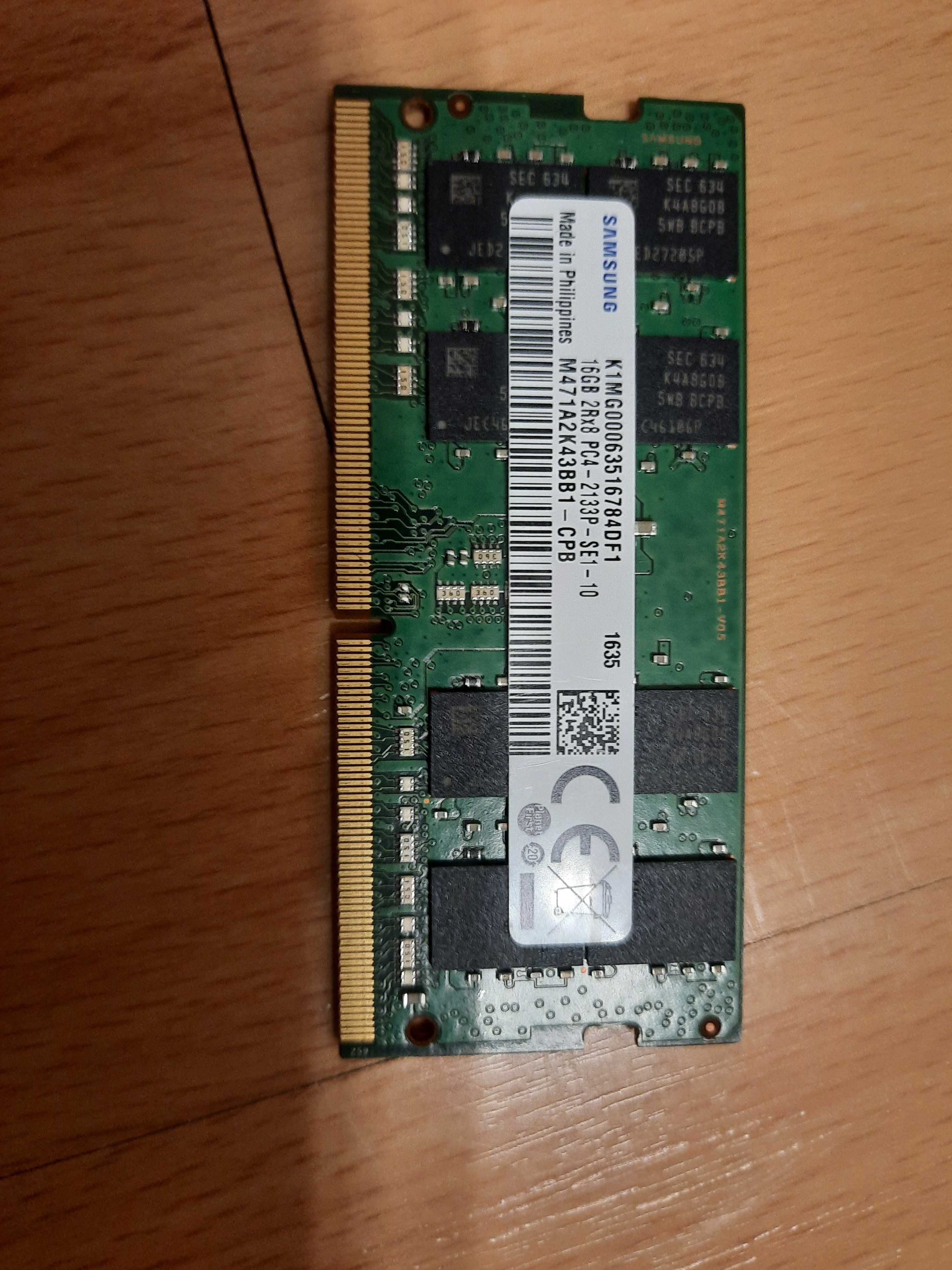Pamięć do laptopa  RAM 16GB DDR4 PC4-2133