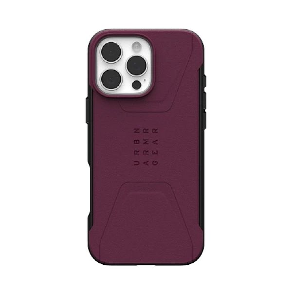 Etui UAG Civilian Magsafe na iPhone 16 Pro Max - czerwone