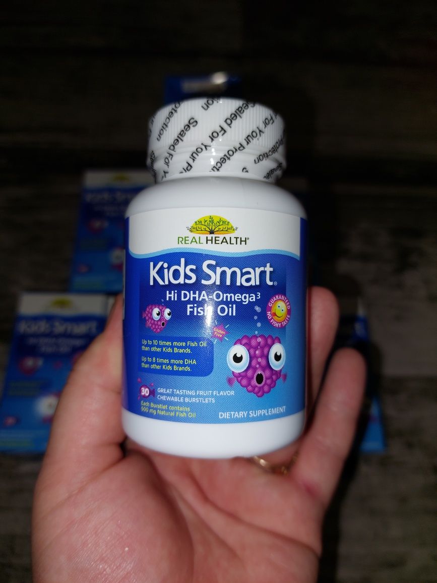 Kids Smart, рыбий жир с высоким содержанием омега-3 и ДГК