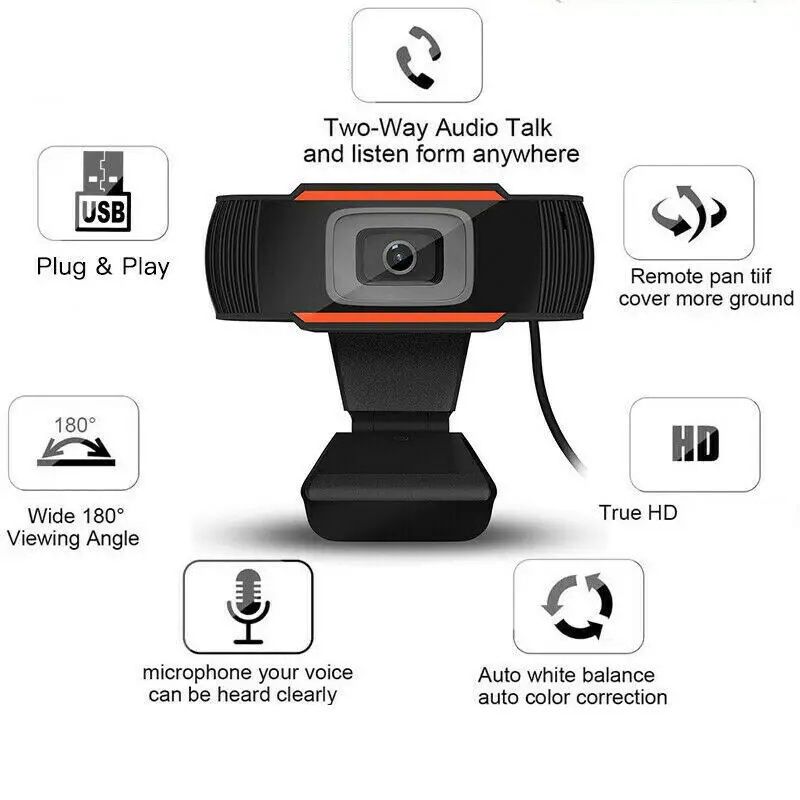 Веб-камера HD 720p (1280x720) с встроенным микрофоном вебкамера для ПК