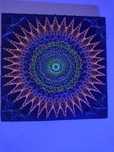 Painel decorativo em filigrama , "Mandala Psycadelic Tunel" UV30/30cm