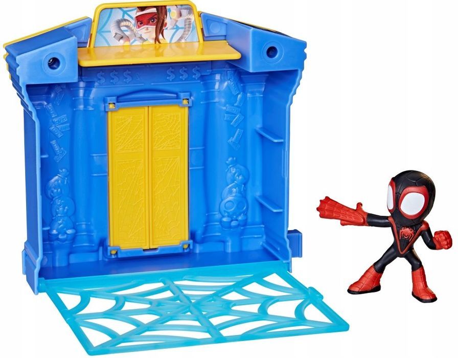 spidey zestaw bank + figurka miles morales f8362