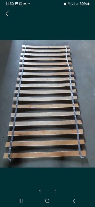 Spód żebrowany 90x200 cm, stelaż pod materac, szczebelki