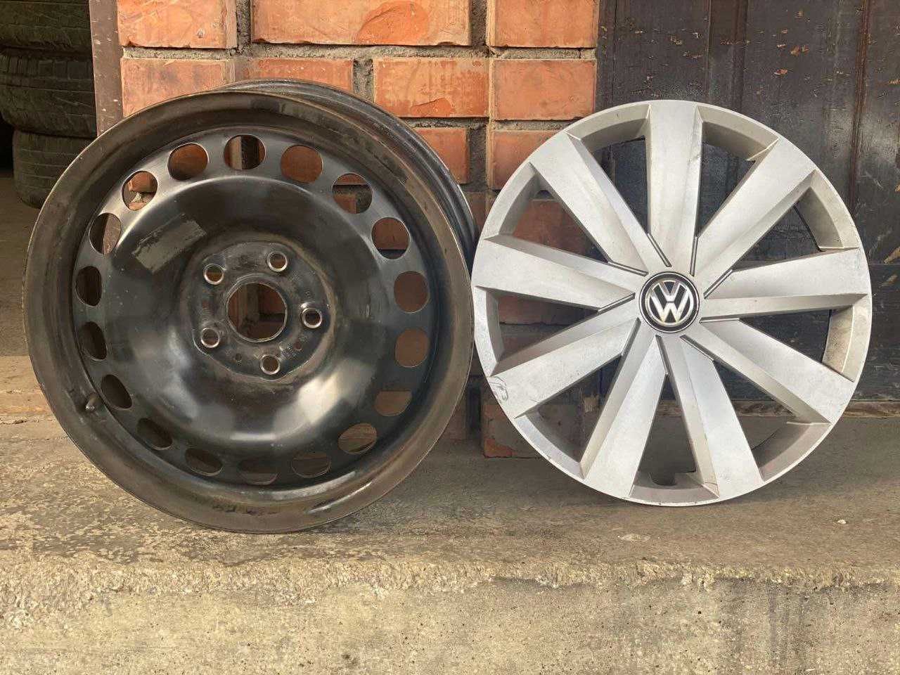 Диски R16 5-112 Passat b8 + ковпаки