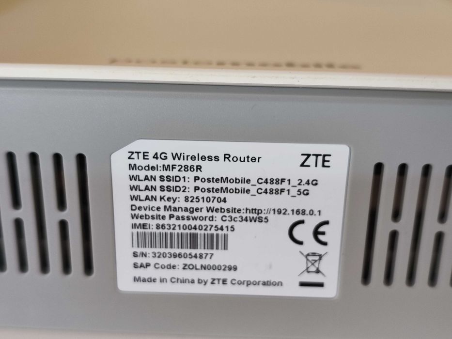 Router ZTE MF286R 4G+ 300mbps Wi-Fi