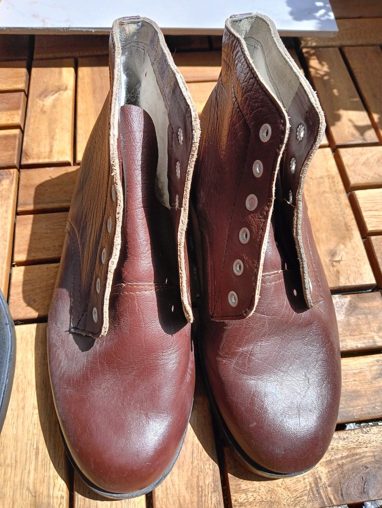 Buty robocze skórzane PRL