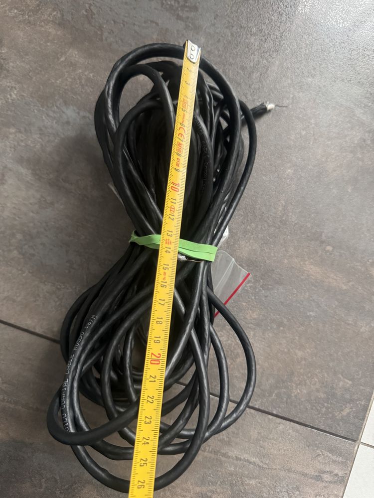 Kabel przewód antenowy koncentryczny wtyk F do anteny satelitarnej