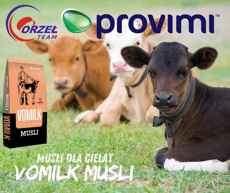 Musli dla cieląt Vomilk musli 25kg!!! Pasza dla cieląt od 5 do 90 dnia