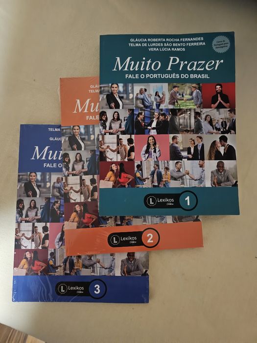 Muito prazer 1,2,3 do portugalskiego brazylijskiego + nagrania NOWE