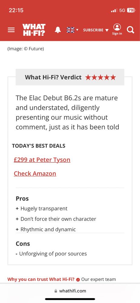 Kolumny Elac Debut 2.0  B 6.2