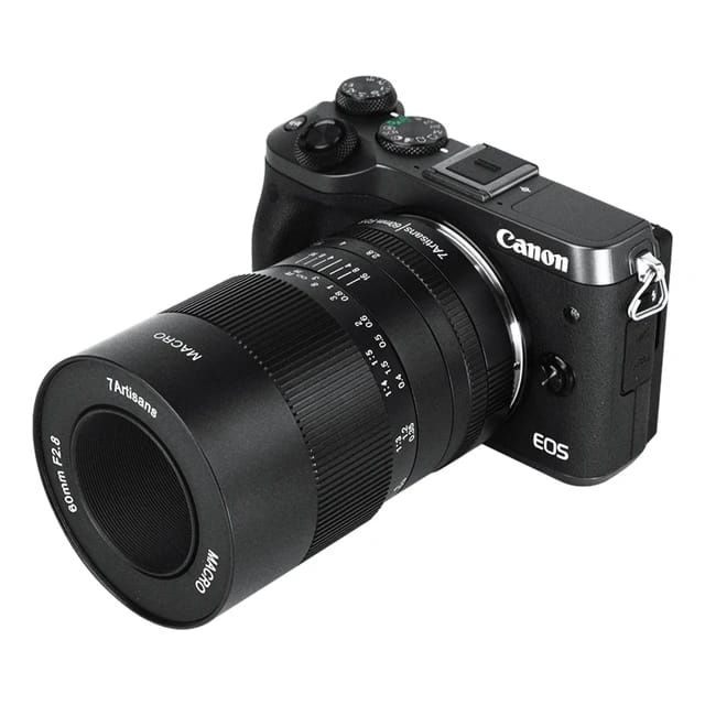 35mm 7 artisans Macro MF Prime Lens para Canon, EOS M M50 Micro 4/3, E