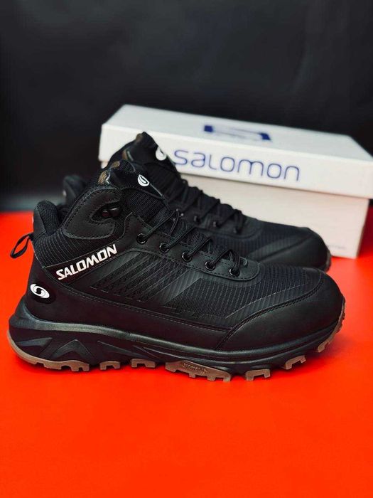 Ликвидация склада зимние мужские ботинки саломон черные непромокаемые