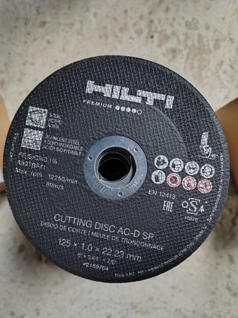 Tarcze Hilti 125x1,0x22,23mm, 118szt oryginał