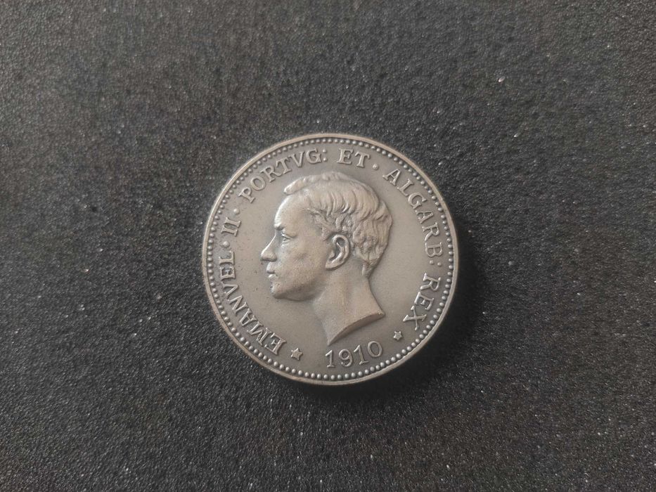 Moeda Réplica 1000 Réis 1910 - D. Manuel II - PRATA (RESERVADA)