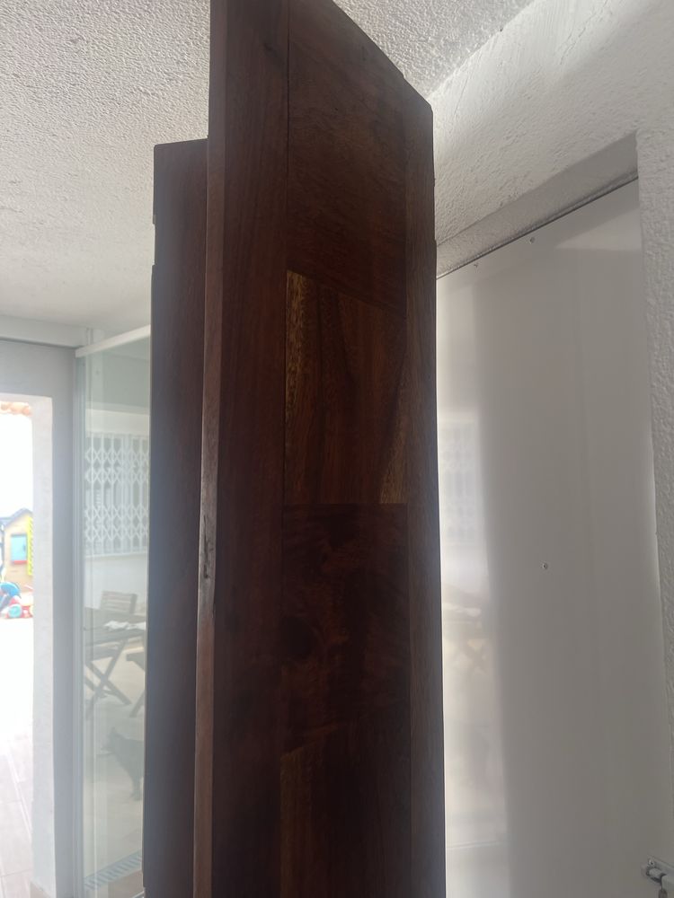 Biombo madeira antiga maciça