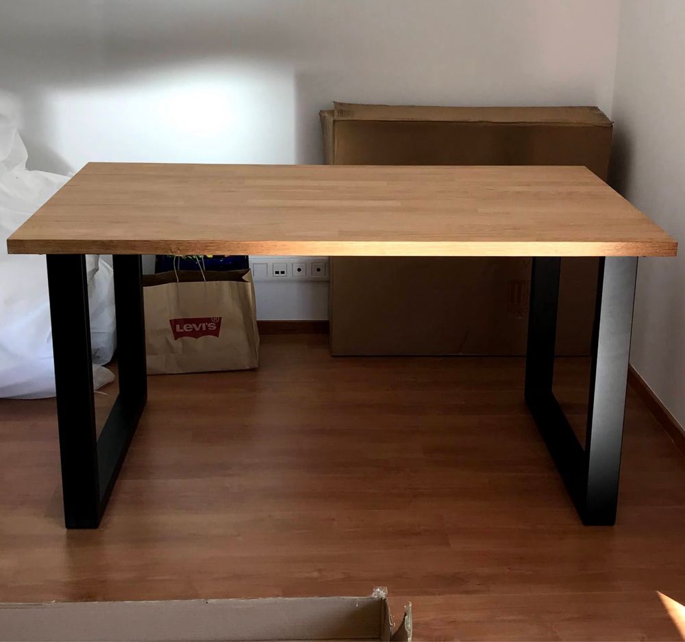 Mesa jantar carvalho extensivel
