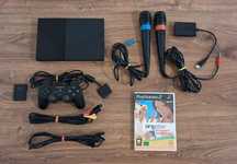 Konsola PlayStation 2 Slim PS2 SCPH-90004 + Mikrofony Singstar ZESTAW