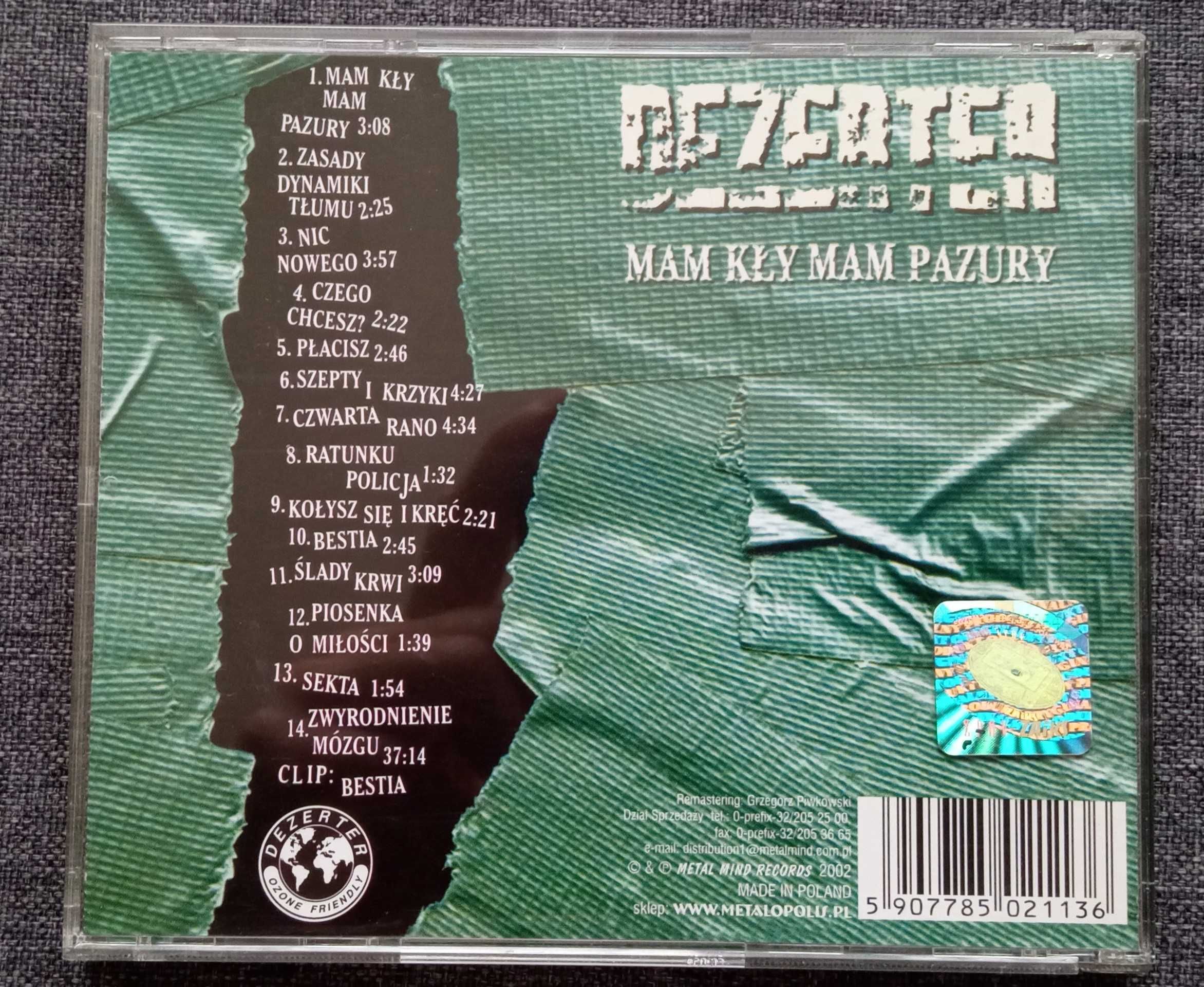 Płyta CD Dezerter – Mam Kły Mam Pazury