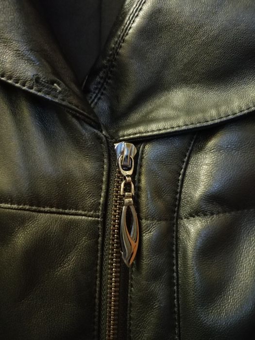 пальто натуральна шкіра зима-осінь на сінтепоні  розмір M