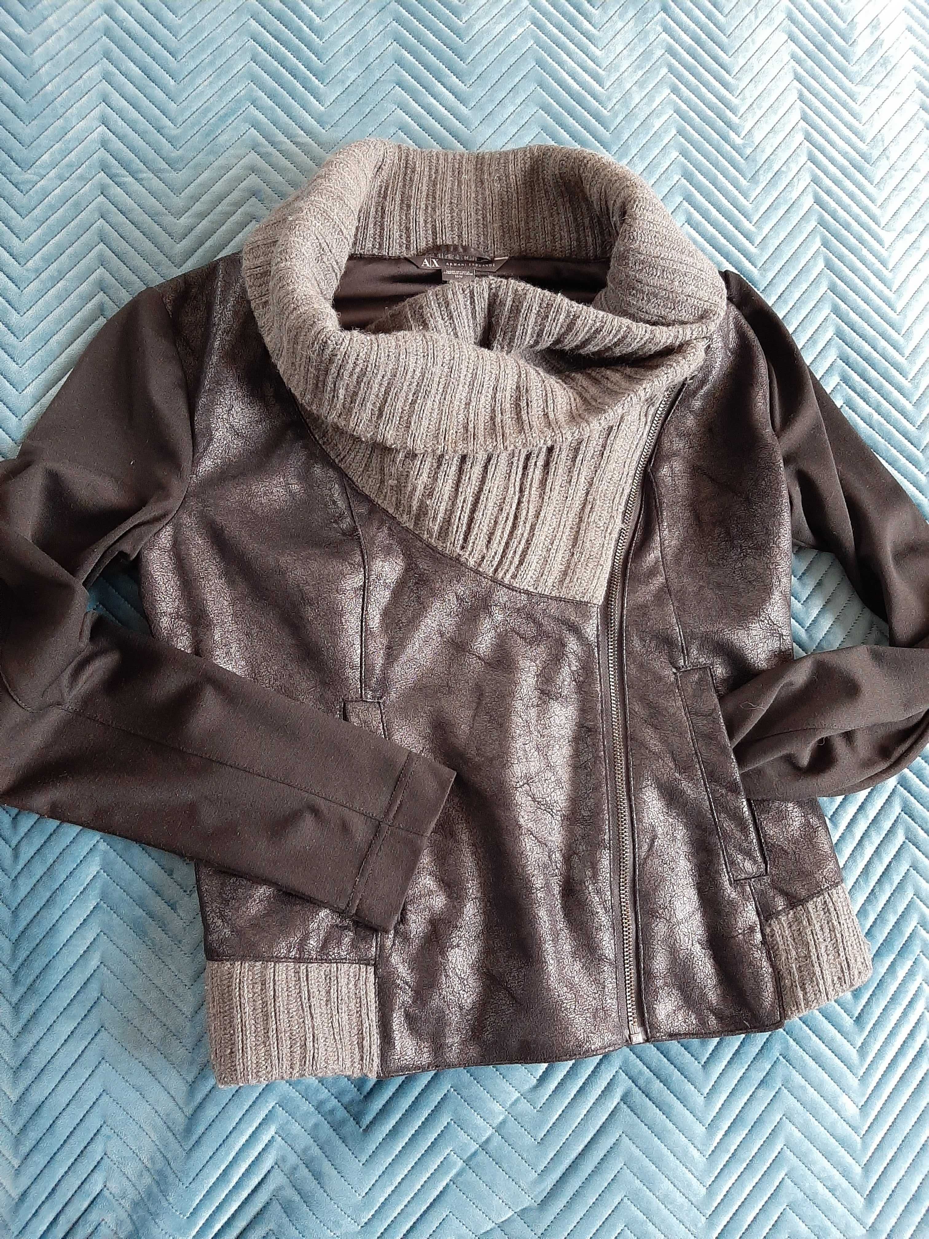 Kurtka Armani Exchange z łączonych materiałów, M