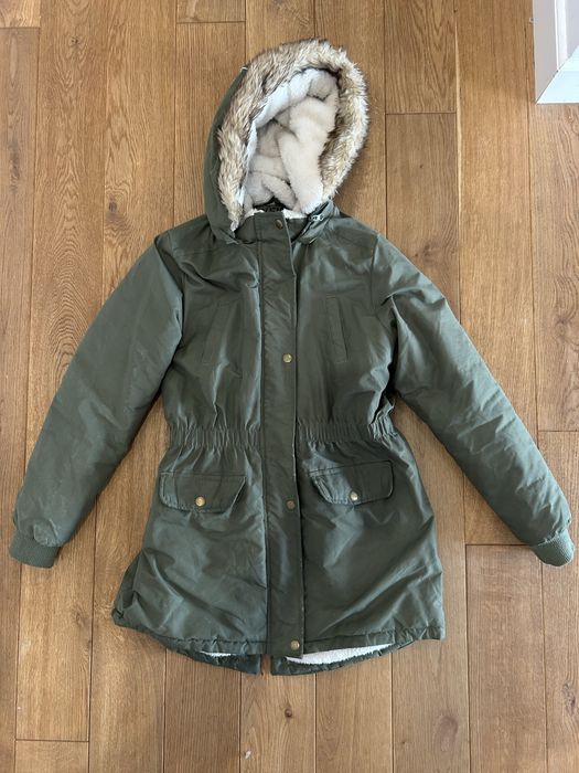 Kurtka zimowa dla dziewczynki, długa, 146 152