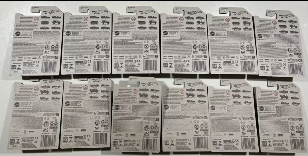 Hot Wheels Pearl & Chrome 55th Anniversary Mix 1 i 2 PEŁNY ZESTAW