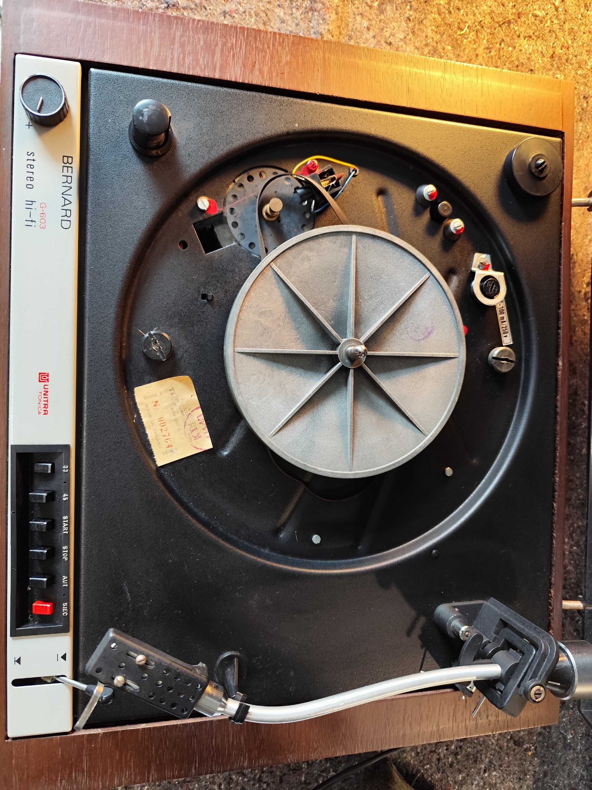 gramofon Bernard G-603 PRL! 1979r.