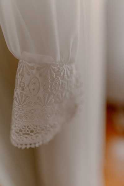 Suknia ślubna w stylu BOHO + długi welon