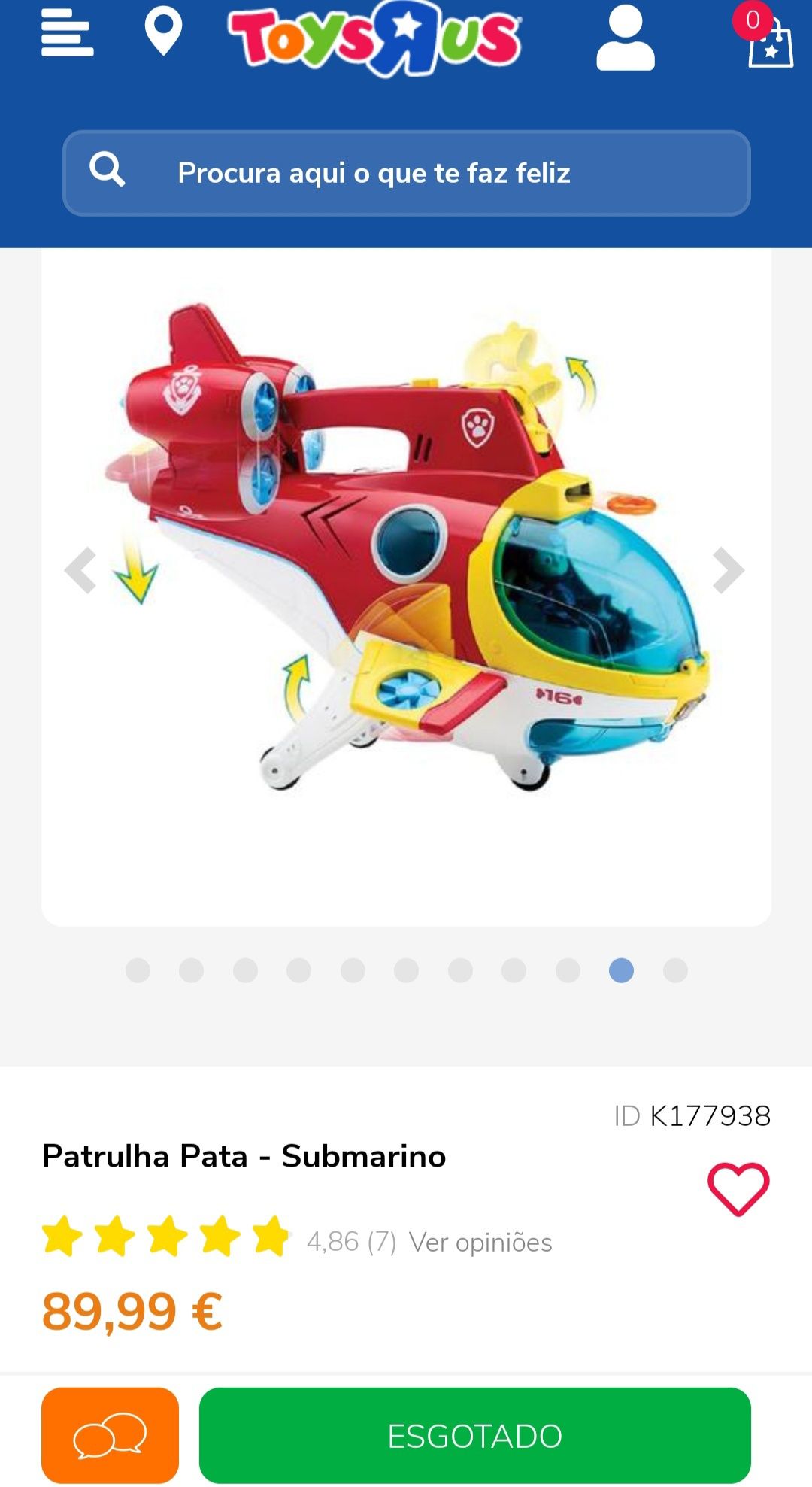 Submarino patrulha pata