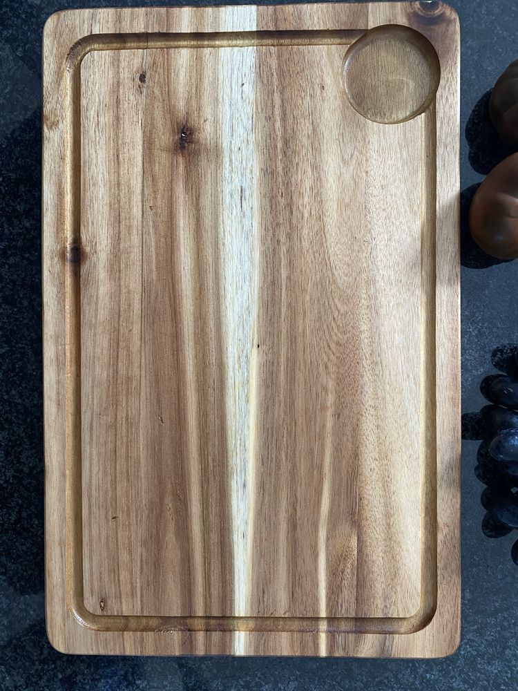 Deska kuchenna do serwowania krojenia grill drewno orzech 40x25
