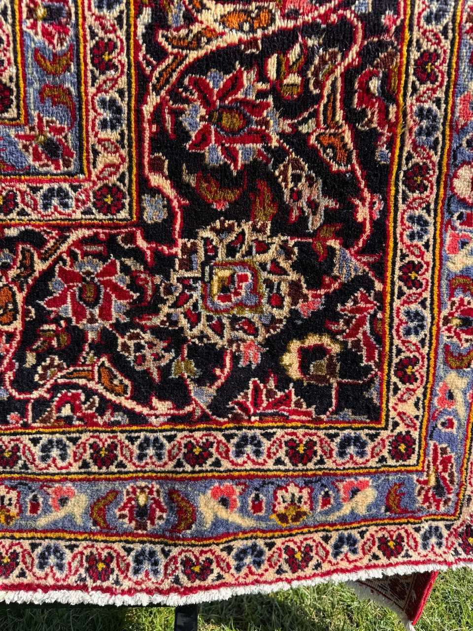 Kaszmirowy r.tkany dywan perski Keschan 390x290 galeria 29 tys