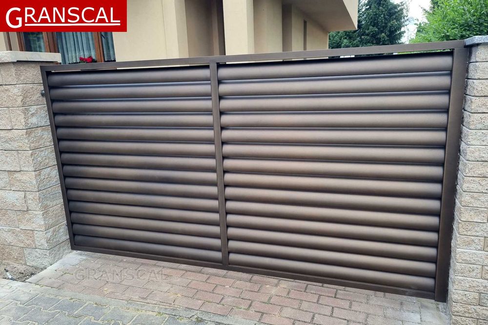 Ogrodzenia żaluzjowe nowoczesne aluminiowe płot furtka brama Poznań