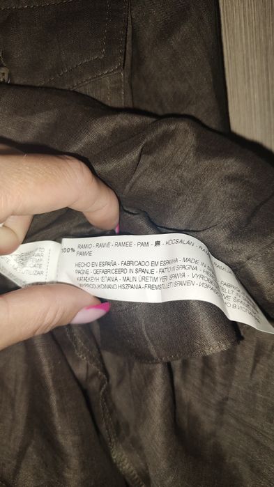 Brązowa czekoladowa koszula tunika Zara