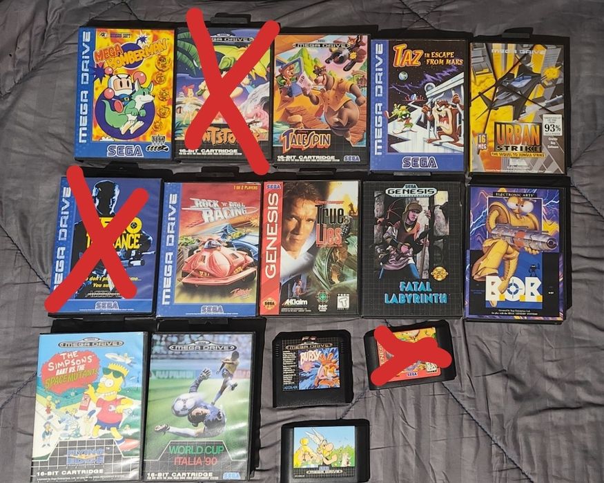 Sega mega drive картриджи(оригинал)игры