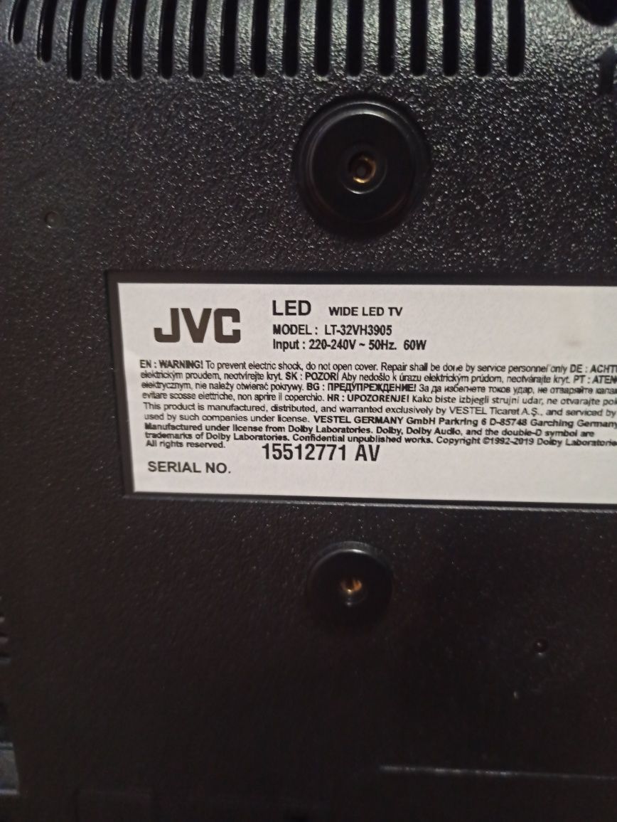 Telwizor 32 cale jvc lt-32vh3905