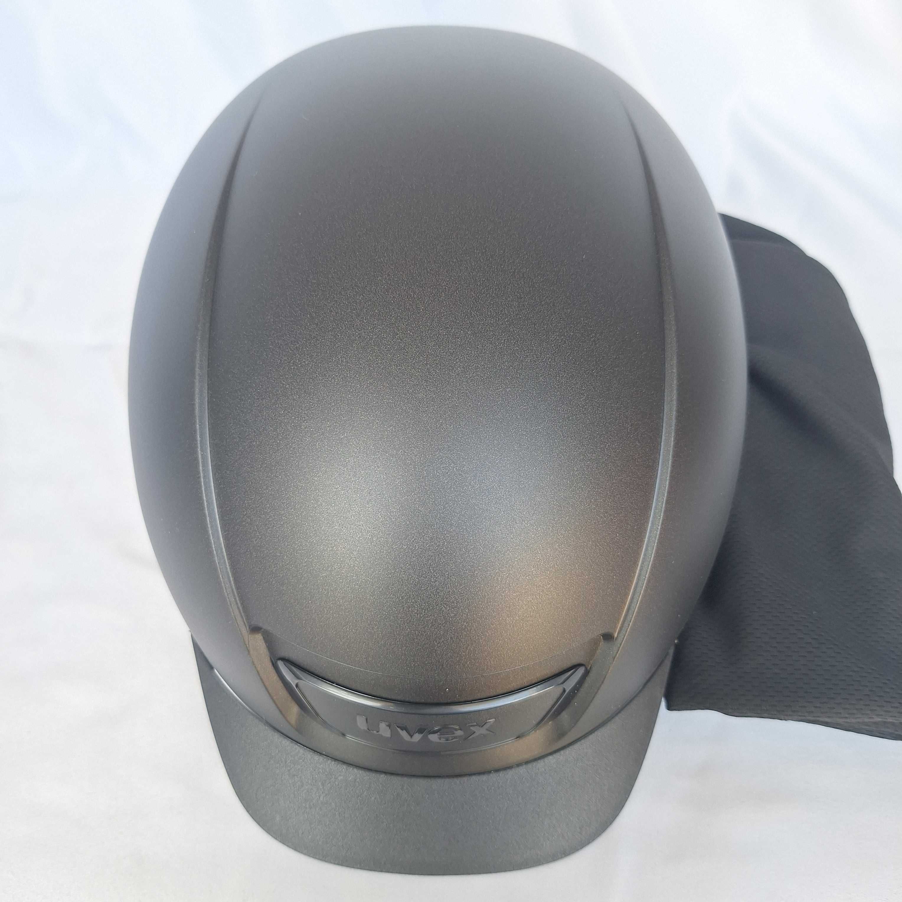 Kask jeździecki toczek Uvex Reithelm Elexxion Black Mat S 55-56cm