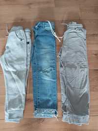 Spodnie dresowe, jeansowe, sztruksowe roz 128